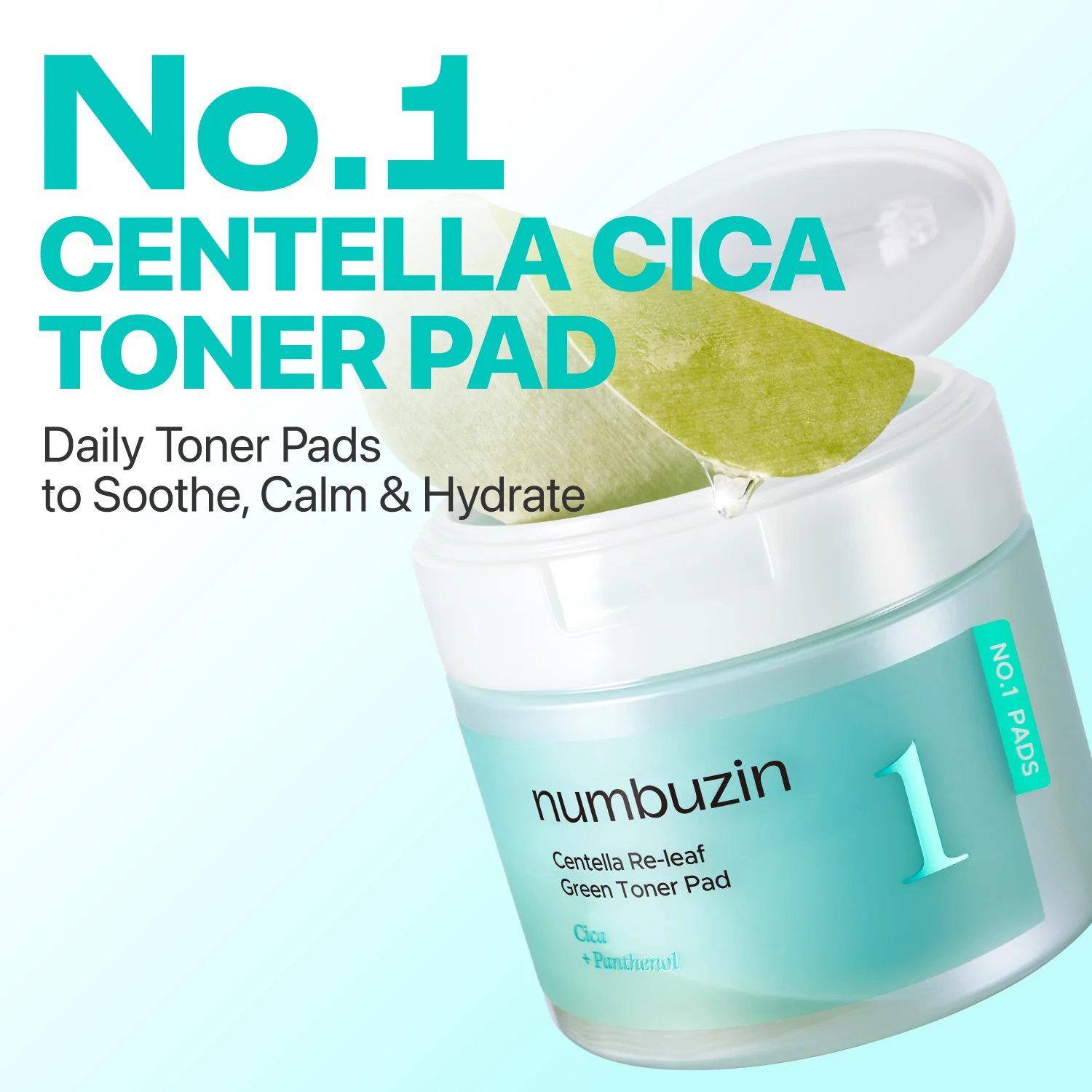 No.1 Centella Re-Leaf Green Toner Pads - Image 4