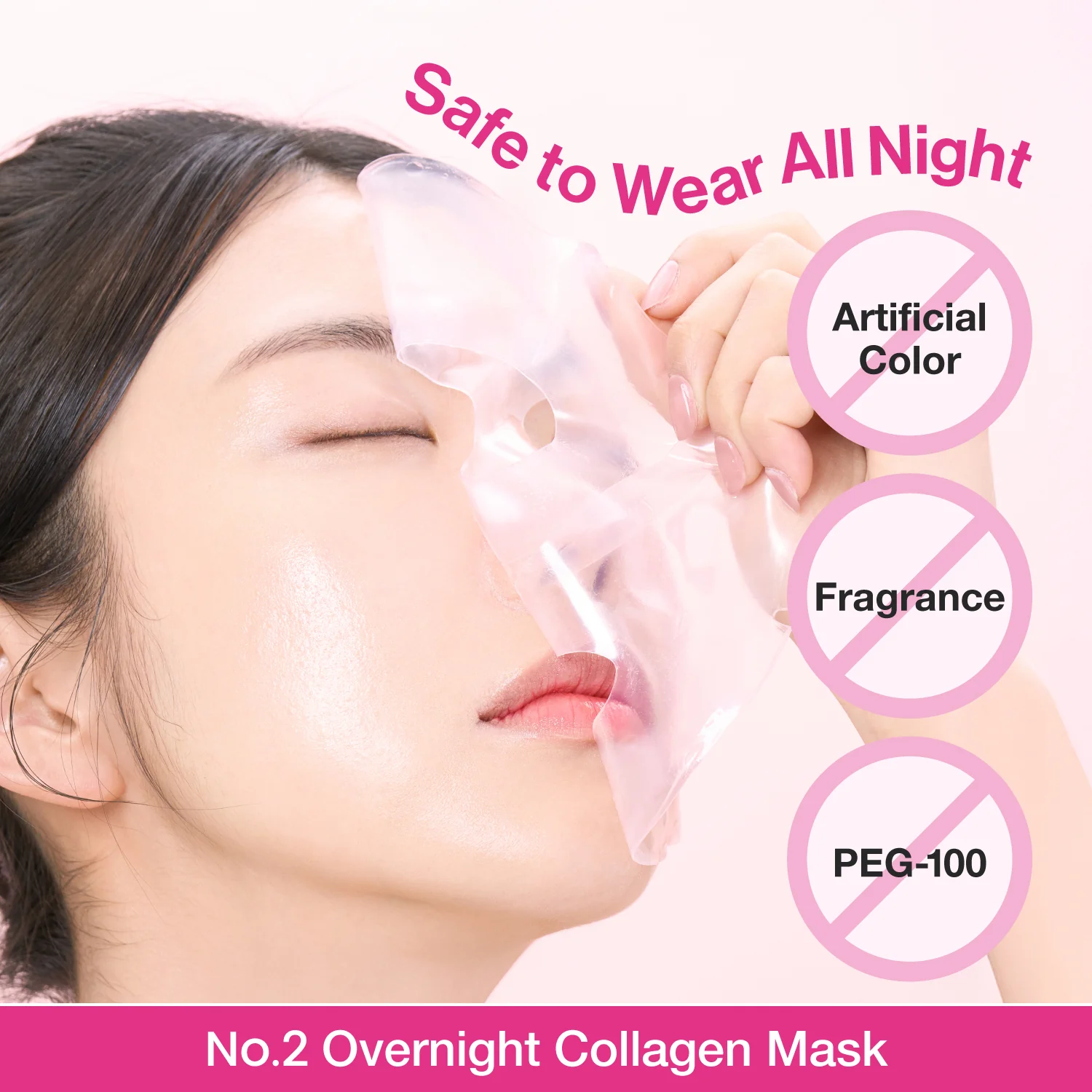 No.2 Rose PDRN Overnight Collagen Mask (4 Masks) - Image 6