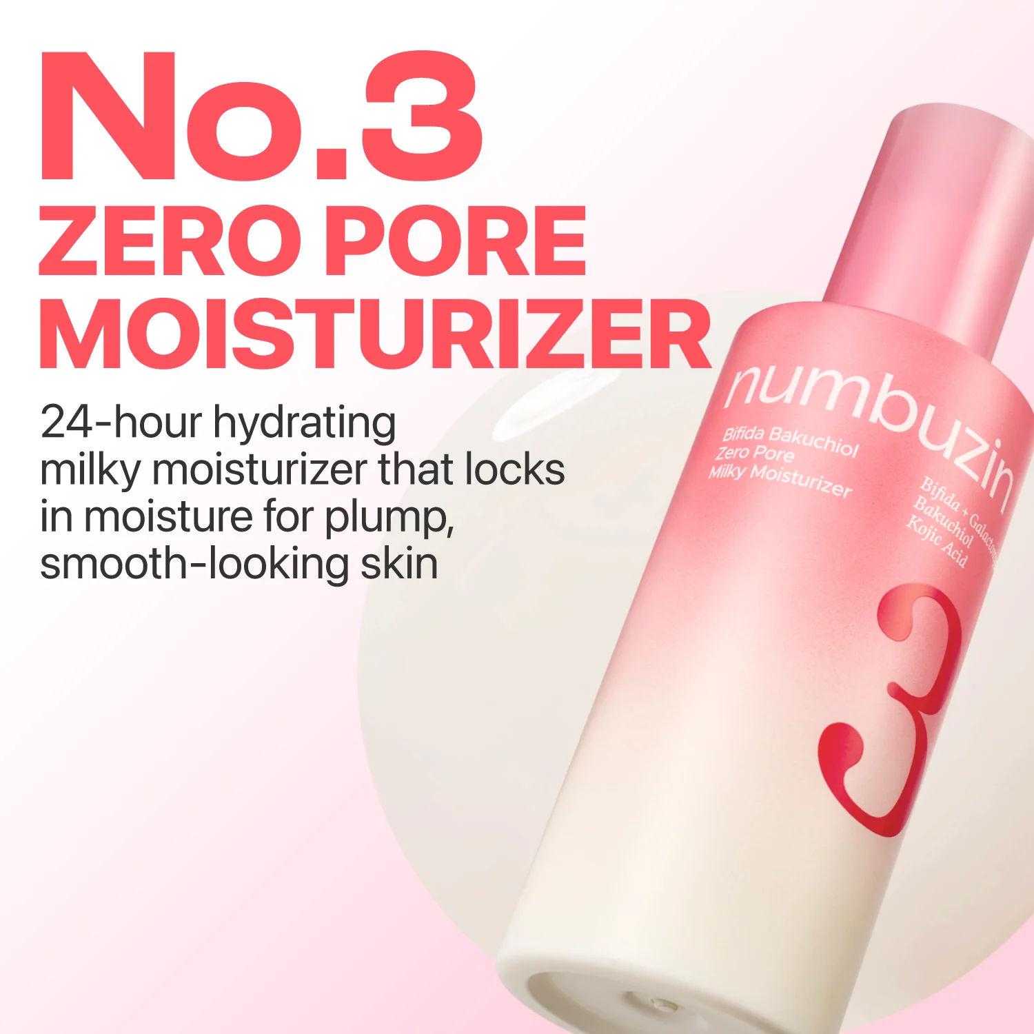 No.3 Bifida Bakuchiol Zero Pore Milky Moisturizer - Image 3