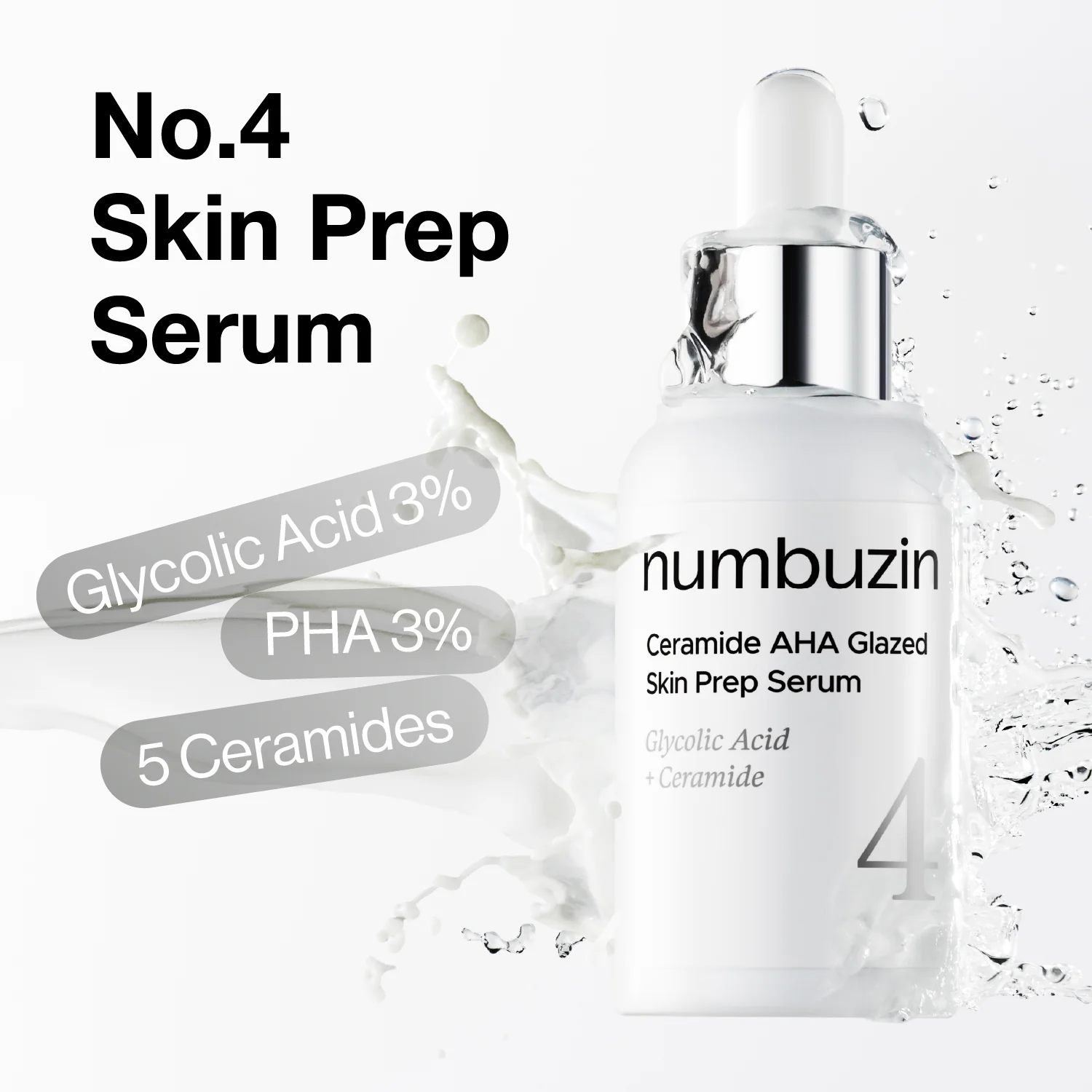 No.4 Ceramide AHA Glazed Skin Prep Serum Mini Kit (1.3ml*10EA) - Image 3