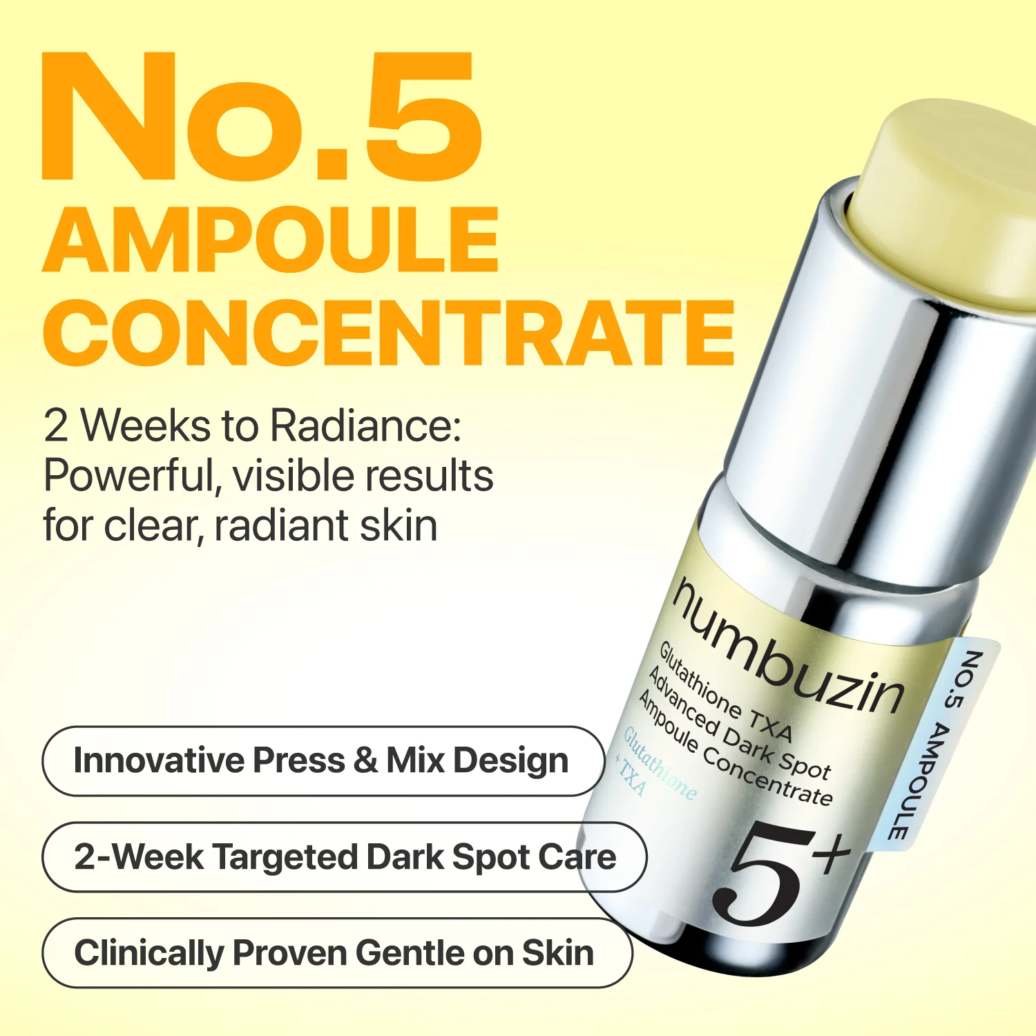 No.5 Glutathione TXA Advanced Dark Spot Ampoule Concentrate - Image 3