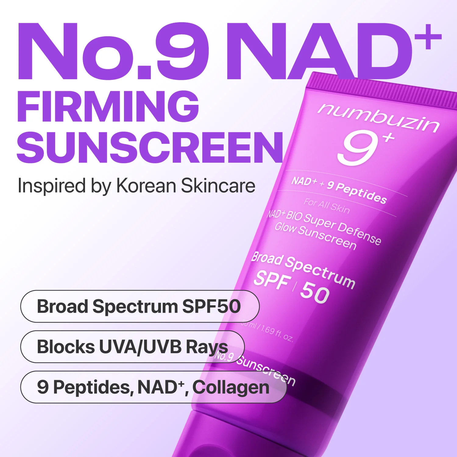 No.9 NAD+ BIO Super Defense Glow Sunscreen - Image 3